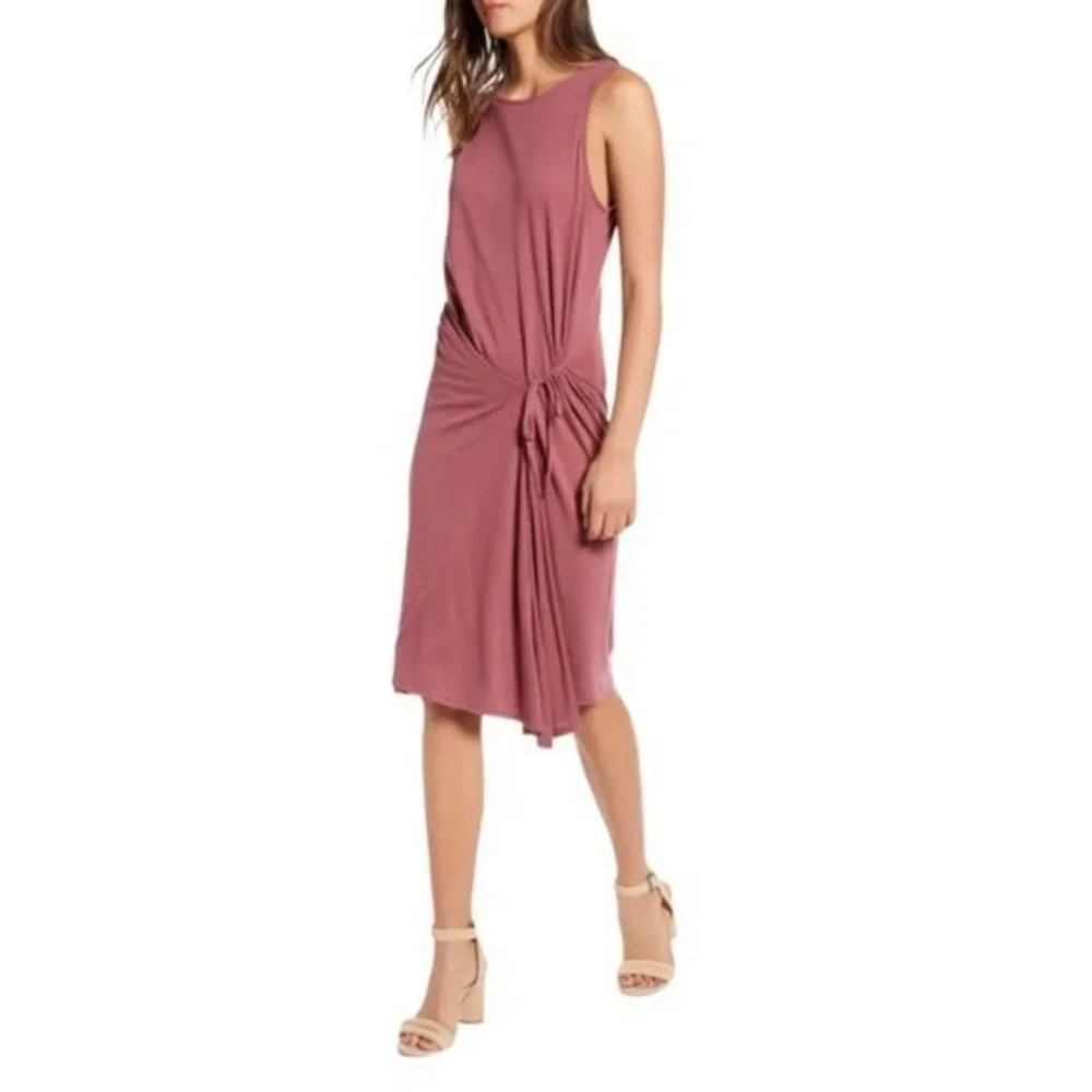 CHELSEA28 | Asymmetrical Midi Tank Dress - Burgundy Crush - Picture 1 of 5
